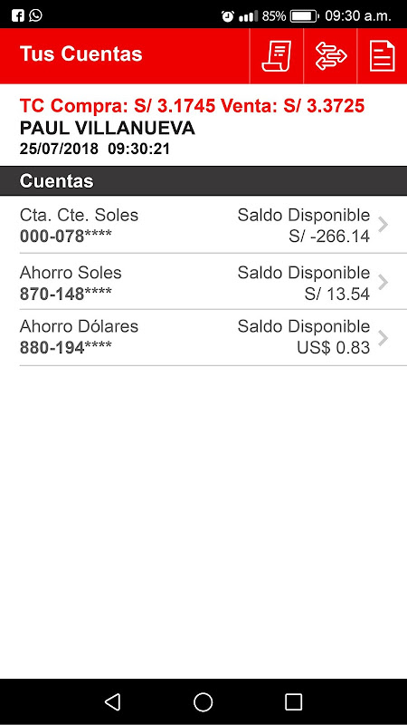 Scotiabank Empresas, Perú Screenshot3