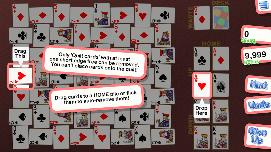 Crystal Crazy Quilt Solitaire Screenshot3