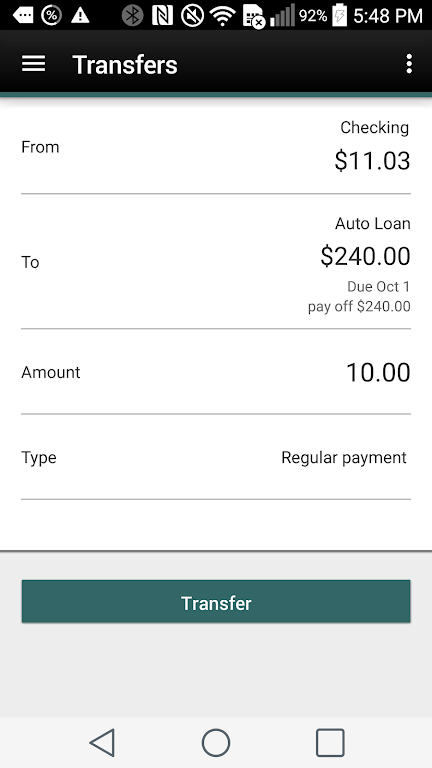 OFCU Mobile Banking Screenshot3