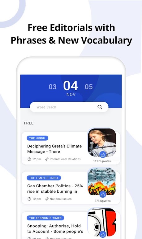 Vocab24: Hindu App & Editorial Mod Screenshot1