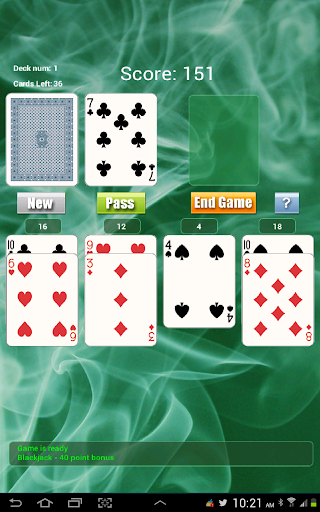 21 Solitaire Game FREE Screenshot1