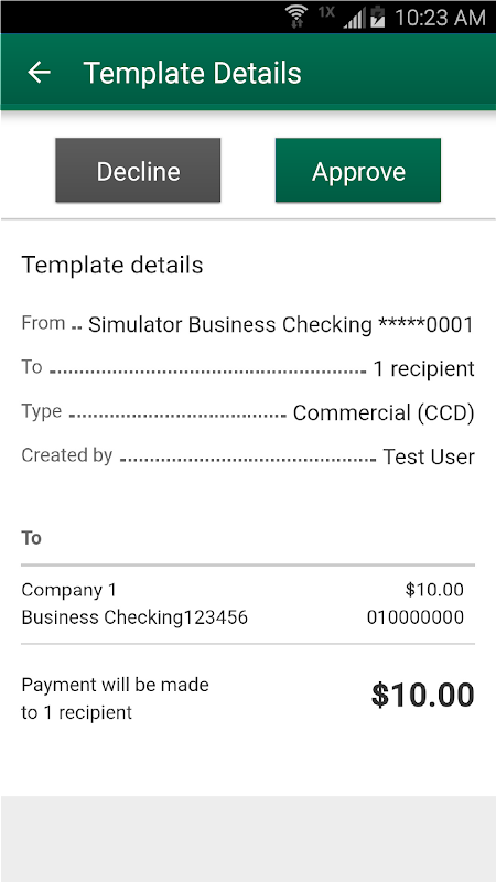 Q Business Banking Screenshot1