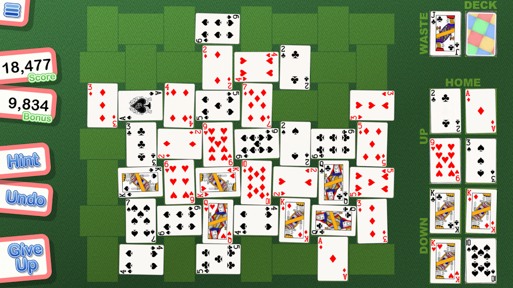 Crystal Crazy Quilt Solitaire Screenshot1