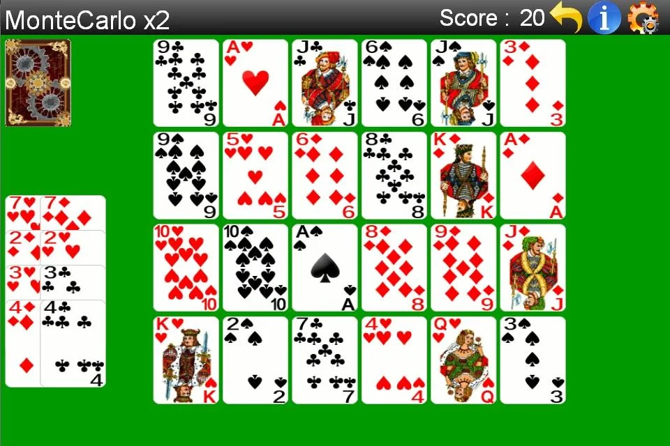 Monte Carlo Solitaire Screenshot1