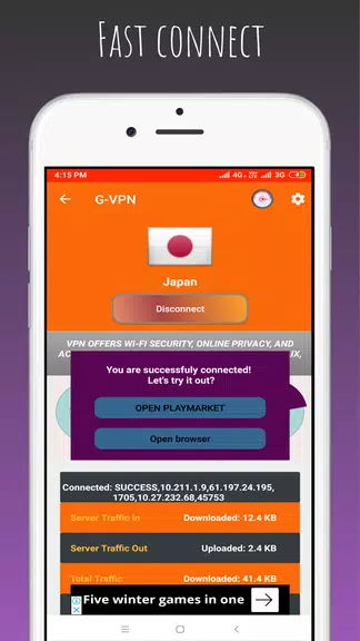 G-VPN - Betternet Hotspot VPN & Private Browser Screenshot3