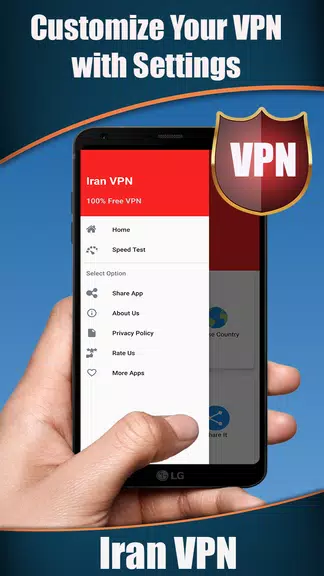 Iran VPN - Get Fast & Free Iran IP Screenshot4