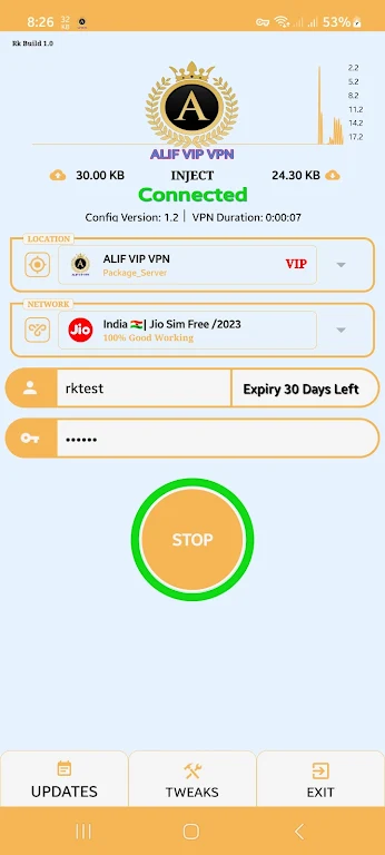 ALIF VIP VPN Screenshot1