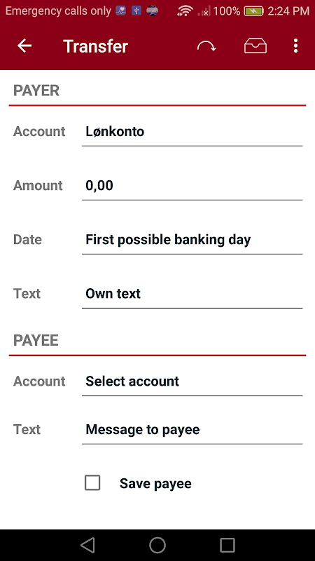 Sparkron Mobilebank Screenshot3