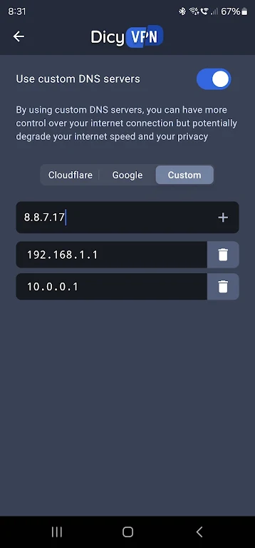 DicyVPN - Free VPN Screenshot3