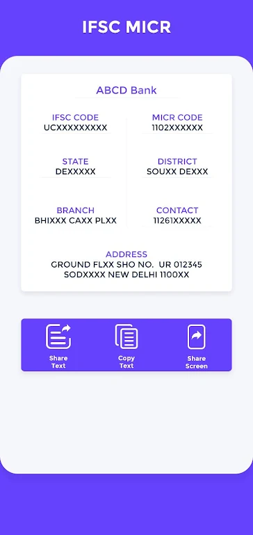 Indian IFSC/MICR All BANK Screenshot3