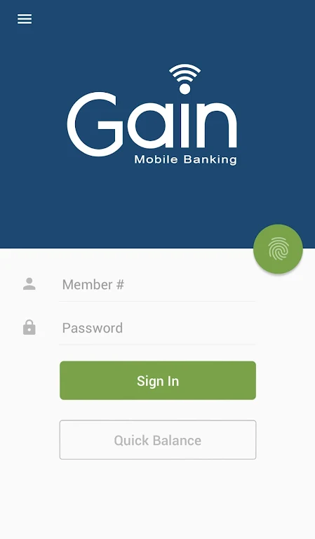 Gain FCU Mobile Banking Screenshot1