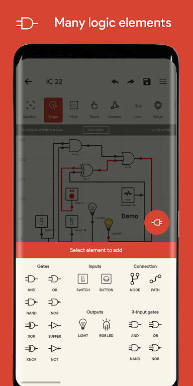 Logic Circuit Simulator Pro Mod Screenshot3