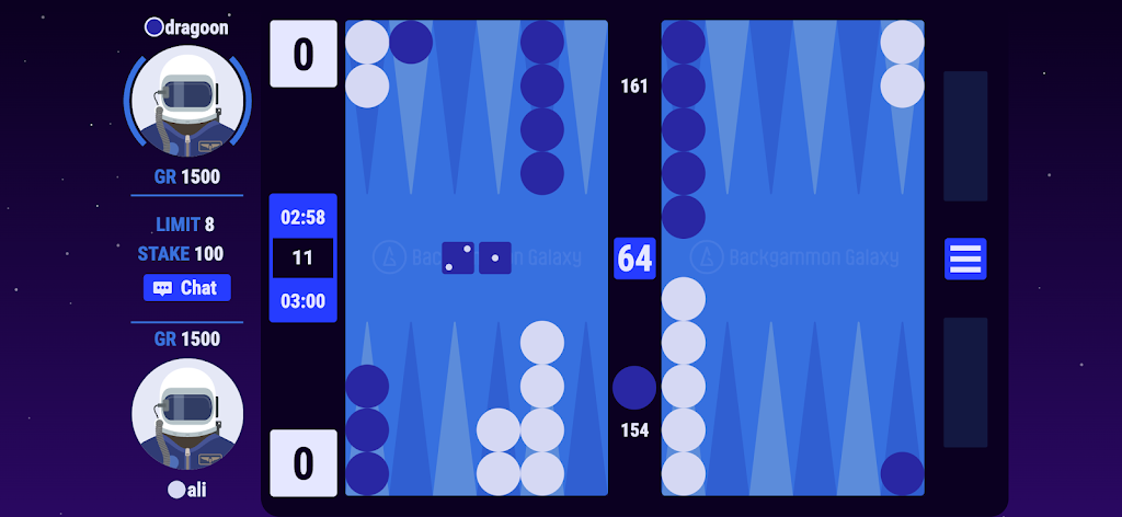 Backgammon Galaxy Screenshot1