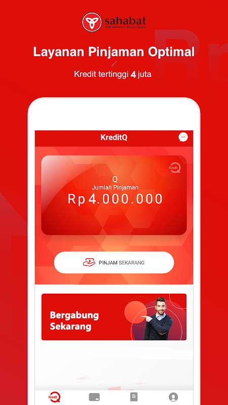 KreditQ - Pinjaman Uang Cepat, Mudah, Bunga Wajar Screenshot1