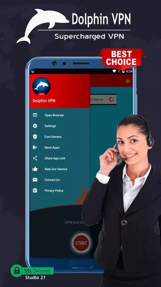 Dolphin VPN - Faster & Safer Internet, Free VPN Screenshot4