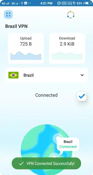 Brazil VPN - Free VPN & Hotspot Secure VPN Screenshot1