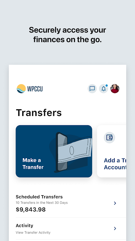 WPCCU Mobile Banking Screenshot2