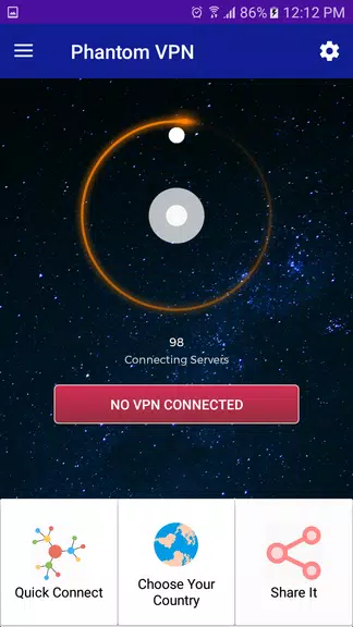 Phantom VPN - Secure and Bangl Screenshot2