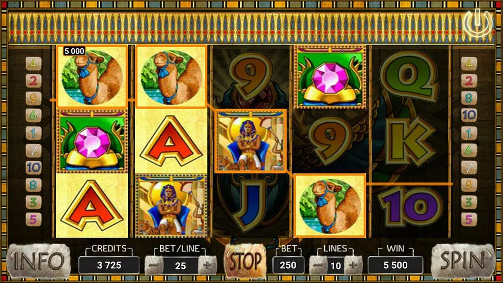 Ramses II Deluxe Slot Screenshot3