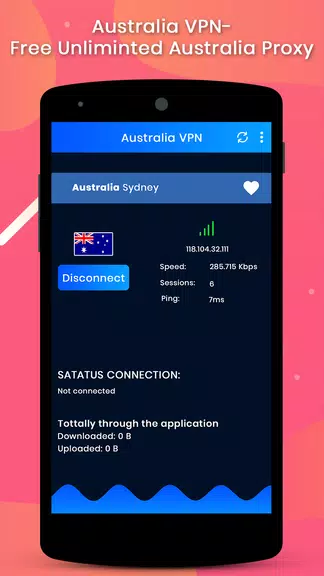 Australia VPN-Free Unlimited Australia Proxy Screenshot1