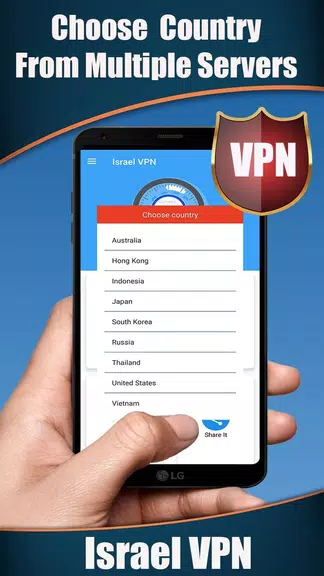 Israel VPN - Get Fast & Free Israel IP Screenshot3