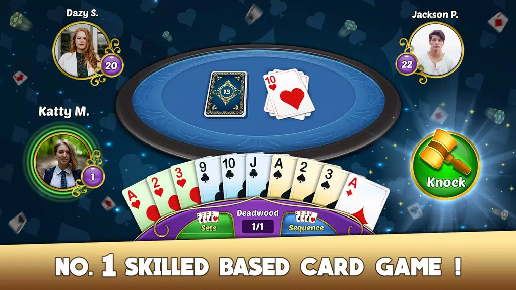 Gin Rummy - 2 Player Free Card Games Screenshot2