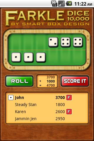 Farkle Dice - Free Screenshot2