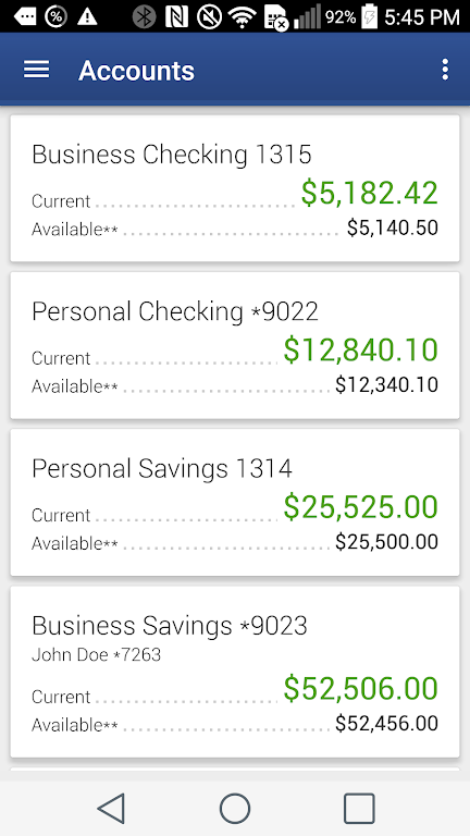 Dort Financial Mobile Banking Screenshot1