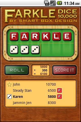 Farkle Dice - Free Screenshot4