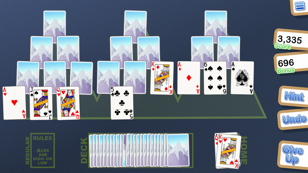 Crystal TriPeaks Solitaire Screenshot3