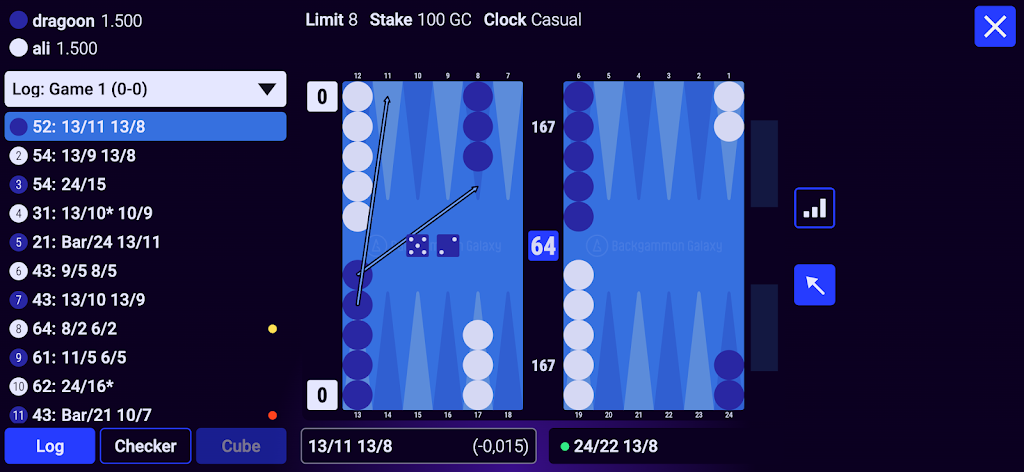 Backgammon Galaxy Screenshot2