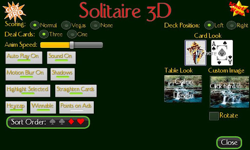 Solitaire 3D (old) Screenshot3