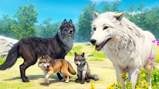 Virtual Arctic Wolf Family Sim Screenshot5