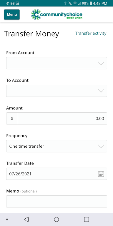 Community Choice e-Banking Screenshot2