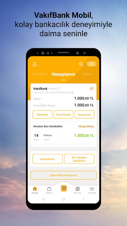 VakıfBank Mobil Bankacılık Screenshot1
