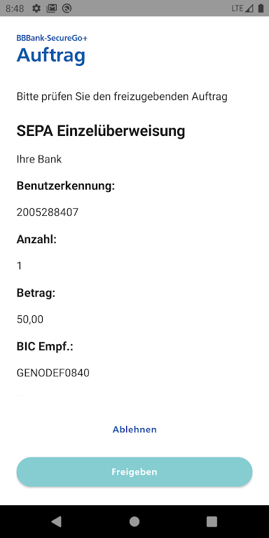 BBBank SecureGo+ Screenshot3