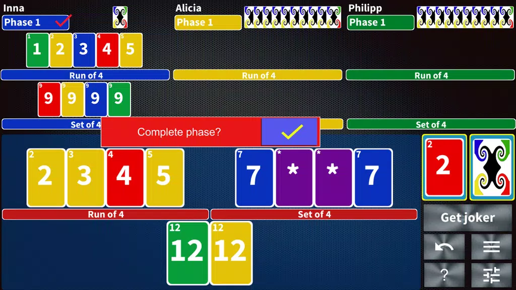 Phase Rummy card game Screenshot2