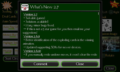 Solitaire 3D (old) Screenshot2