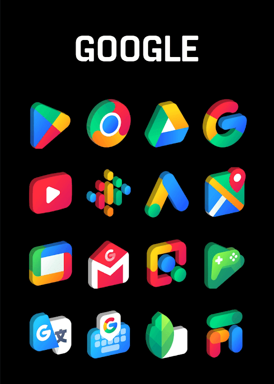 Gradient 3D – Icon Pack Mod Screenshot1