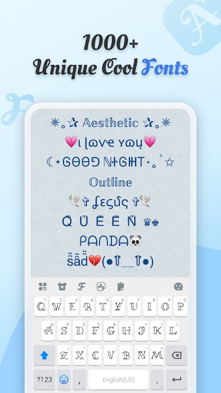 Cool Fonts – Keyboard & Themes Mod Screenshot2