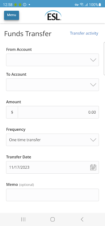 ESL Business Banking Screenshot1