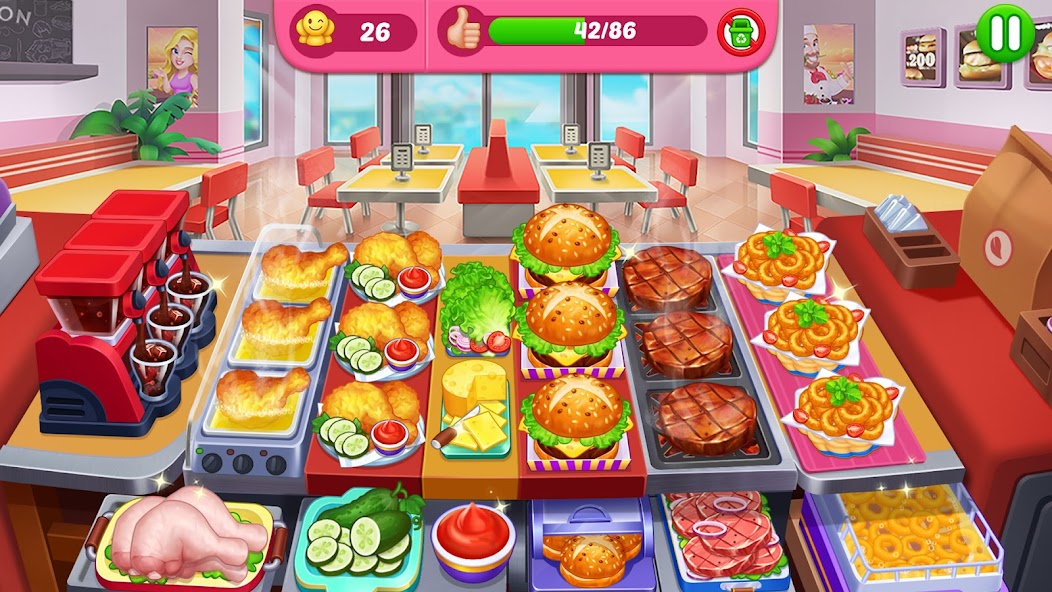 Crazy Cooking Diner: Chef Game Mod Screenshot1