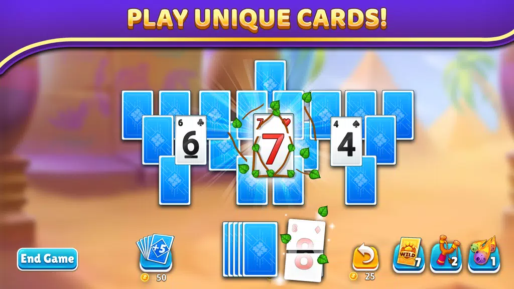 Puzzle Solitaire - Tripeaks Escape with Friends Screenshot4