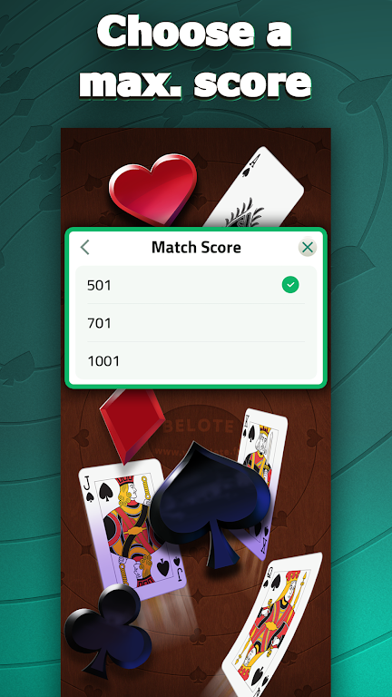 Belote Offline - Single Player Card Game Screenshot3