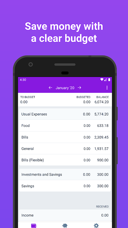 Actual: Budget and Personal Finance App Screenshot1