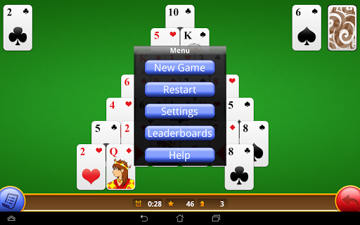 Classic Pyramid Solitaire Free Screenshot1