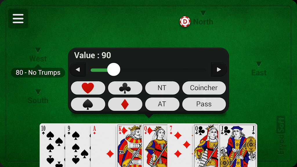 French Coinche - Free Screenshot3