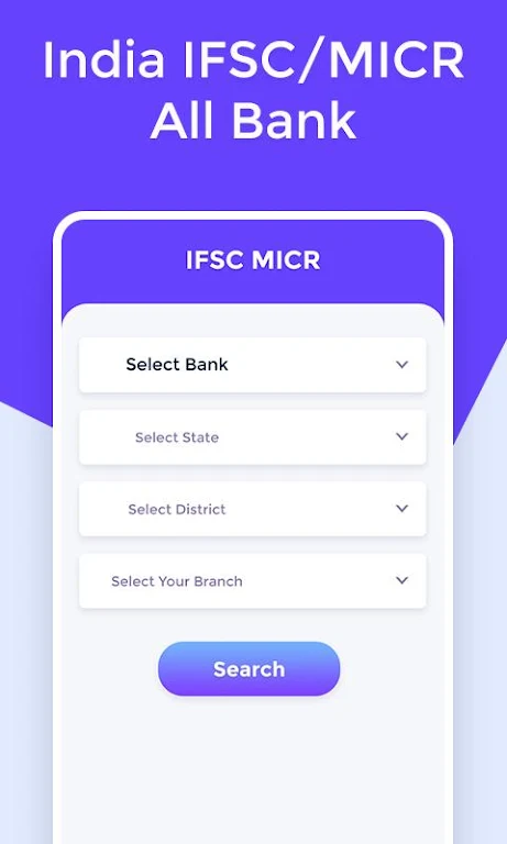 Indian IFSC/MICR All BANK Screenshot2