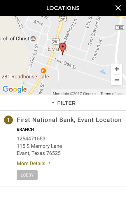 First National Bank - Evant Screenshot2