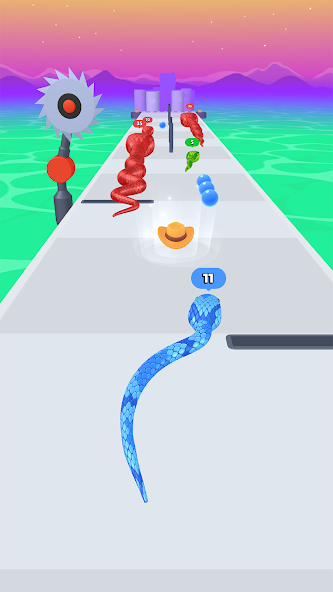 Snake Run Race・3D Running Game Mod Screenshot4